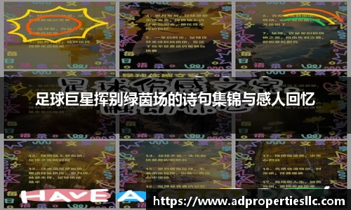 足球巨星挥别绿茵场的诗句集锦与感人回忆